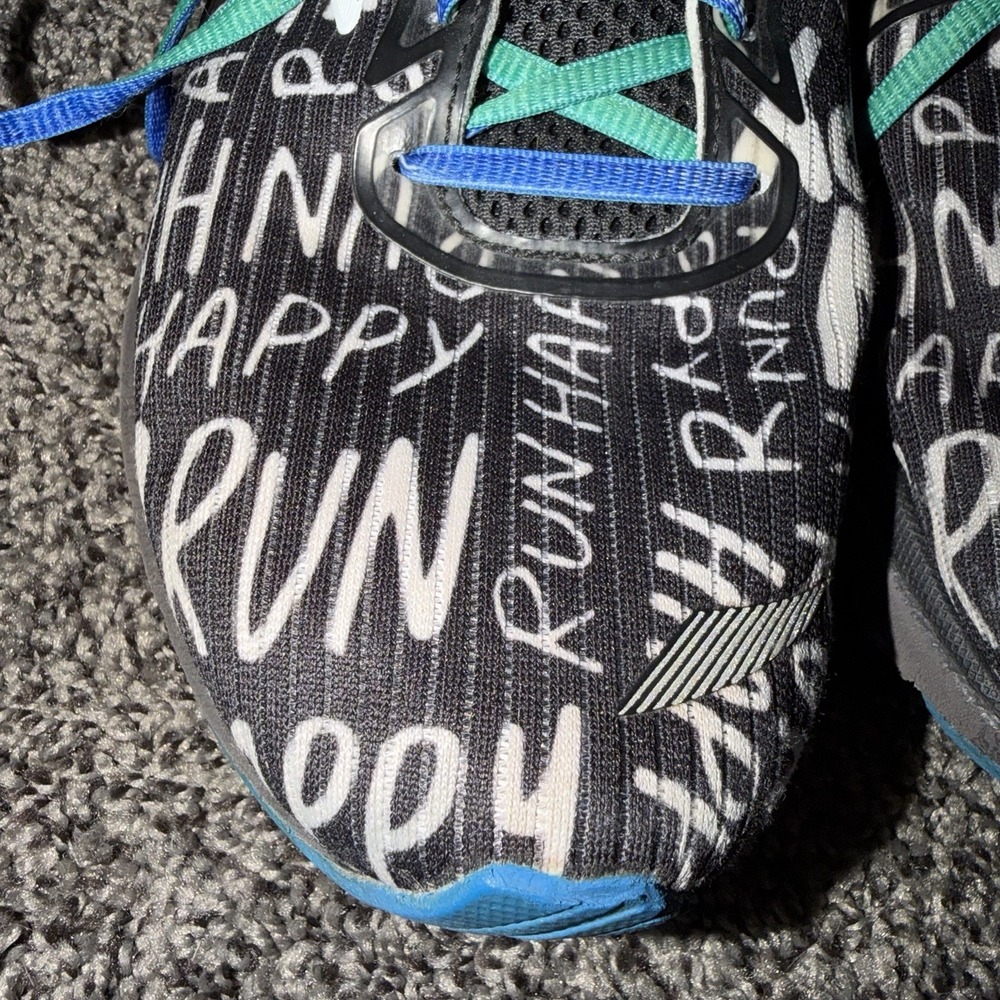 Brooks Womens Adrenaline GTS 20 Black Graphic Print Sz 10.5 Running Shoes Used - Picture 2 of 10